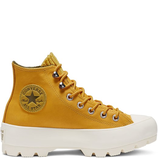 Trampki męskie Converse all star żółte wiązane młodzieżowe gore-tex 