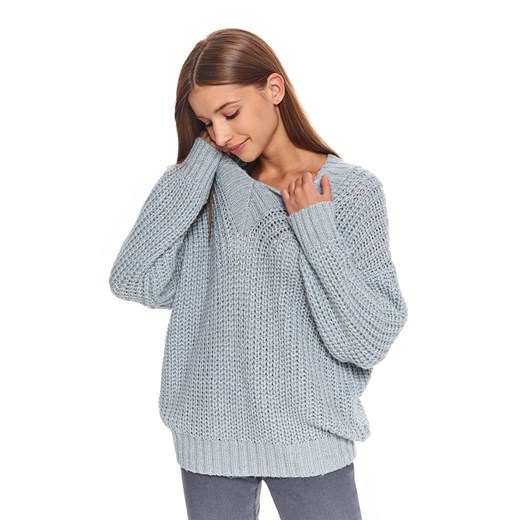 Sweter długi rękaw damski akrylowy  luźny  Top Secret 42 