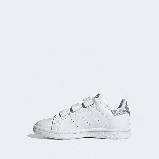 Białe buty sportowe dziecięce Adidas Originals na rzepy 