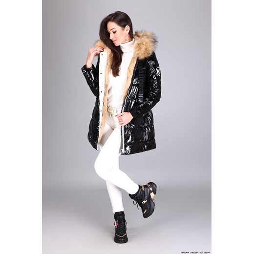 Płaszcz damski czarny Negativ 