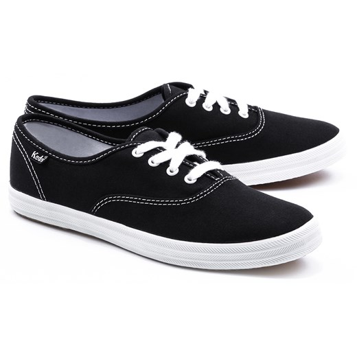 Core Canvas - Czarne Canvasowe Trampki Damskie - WF31904 mivo czarny cholewki