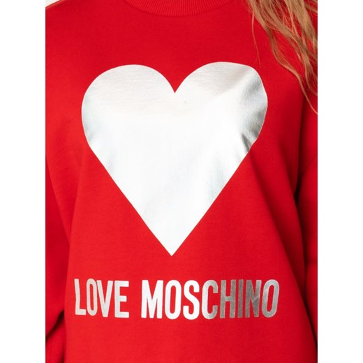 Bluza damska Love Moschino z napisem krótka 