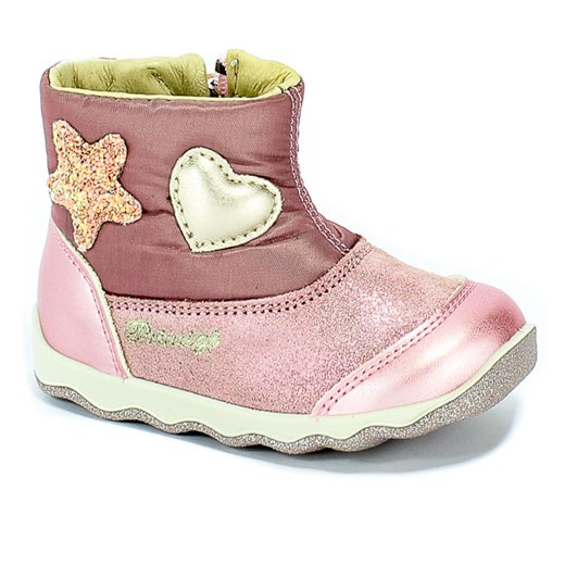 Buty zimowe dziecięce różowe Primigi z zamkiem 