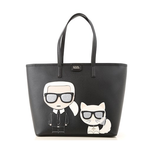 Karl Lagerfeld Torba typu Tote Na Wyprzedaży, czarny, Polichlorek winylu, 2019