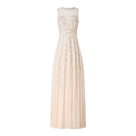 Sukienka wieczorowa z tiulu z aplikacjami z cekinów  Lace & Beads L Peek&Cloppenburg 