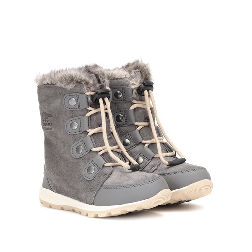 Buty zimowe dziecięce Sorel śniegowce sznurowane bez wzorów 