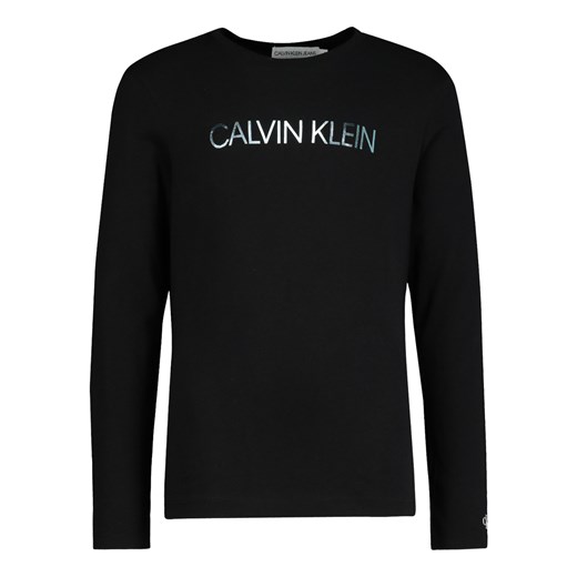 Bluzka dziewczęca Calvin Klein z napisami bawełniana 