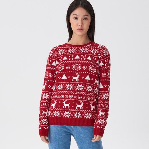 House - Sweter ze świątecznym motywem - Czerwony House  L 