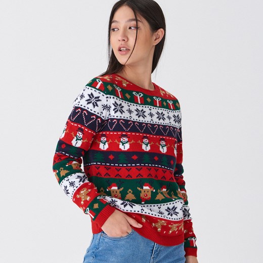 House - Sweter ze świątecznym motywem - Wielobarwny  House XS 