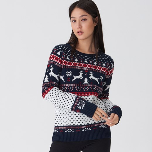 House - Sweter ze świątecznym motywem - Wielobarwny  House M 