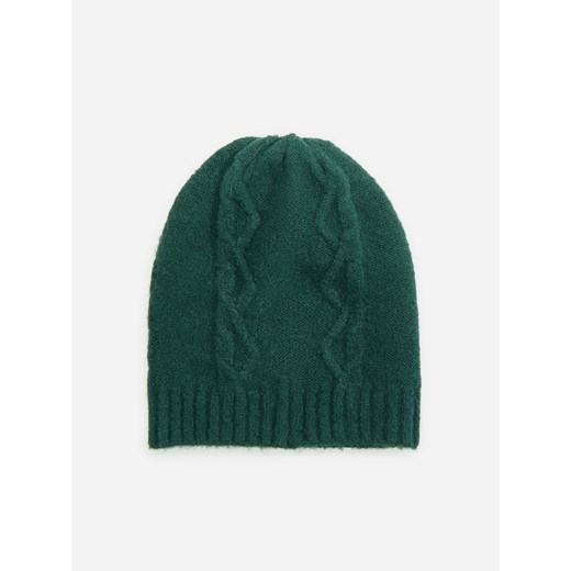 Zielona czapka zimowa damska Reserved 