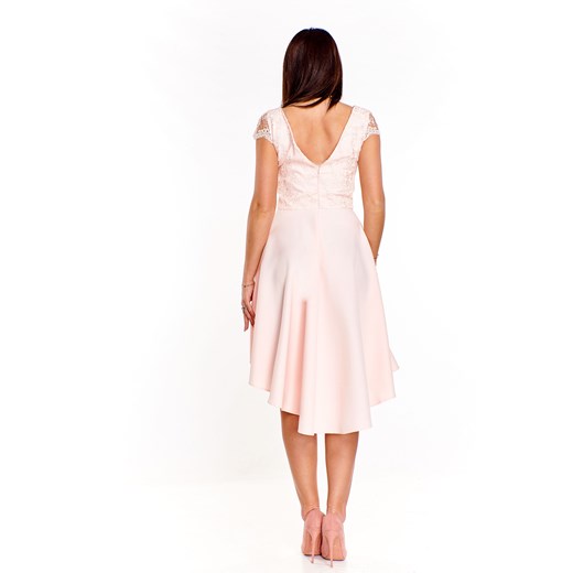 Sukienka Ptakmoda.com asymetryczna mini z krótkim rękawem elegancka 