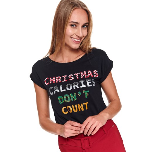 Damski t-shirt ze świątecznym motywem Top Secret  40 