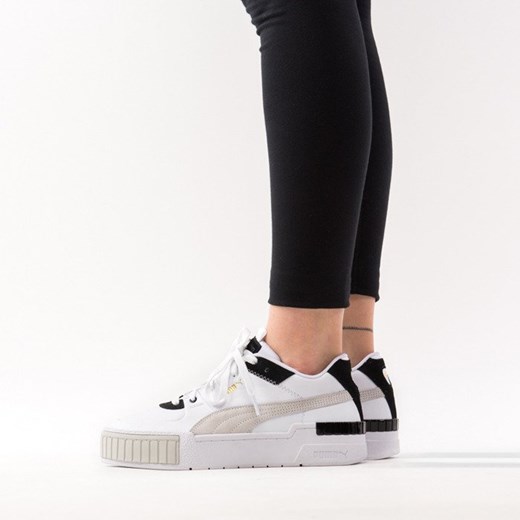 Buty sportowe damskie Puma sneakersy sznurowane na wiosnę na platformie gładkie 
