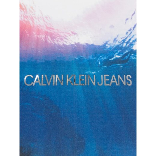Bluzka dziewczęca Calvin Klein biała z krótkimi rękawami 