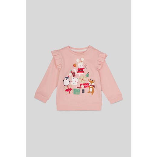 Odzież dla niemowląt Baby Club bawełniana dla dziewczynki w nadruki wiosenna 