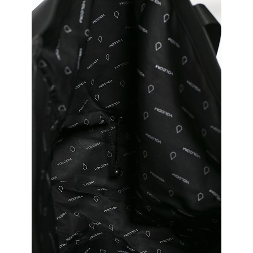 Shopper bag Volcom czarna bez dodatków na ramię mieszcząca a8 