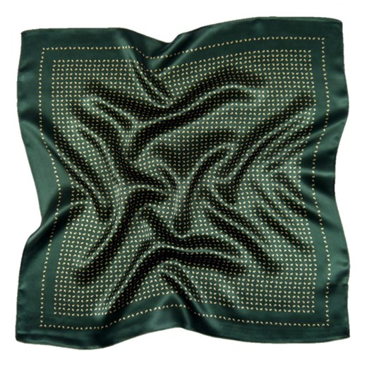 Szalik/chusta Luma Milanówek zielony w abstrakcyjne wzory 