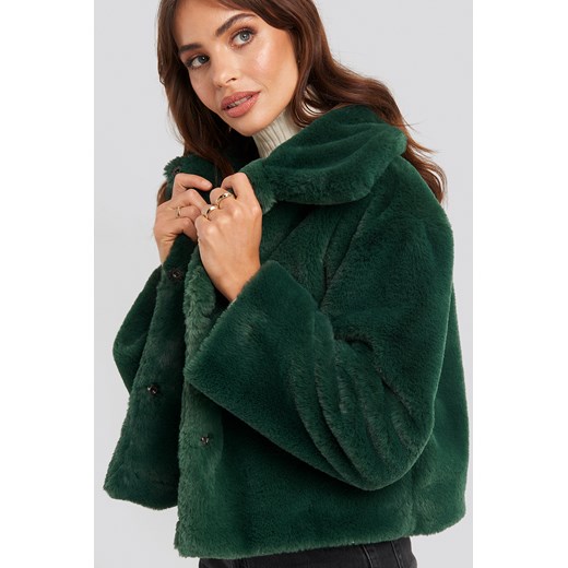 Rut&Circle Elin Faux Fur Short Jacket - Green Rut&Circle  S NA-KD