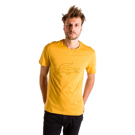 T-shirt męski Lacoste z bawełny z krótkim rękawem 