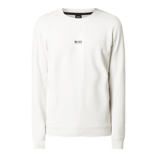 Bluza z bawełny z nadrukiem z logo model ‘Weevo’  Boss Casual XL Peek&Cloppenburg 