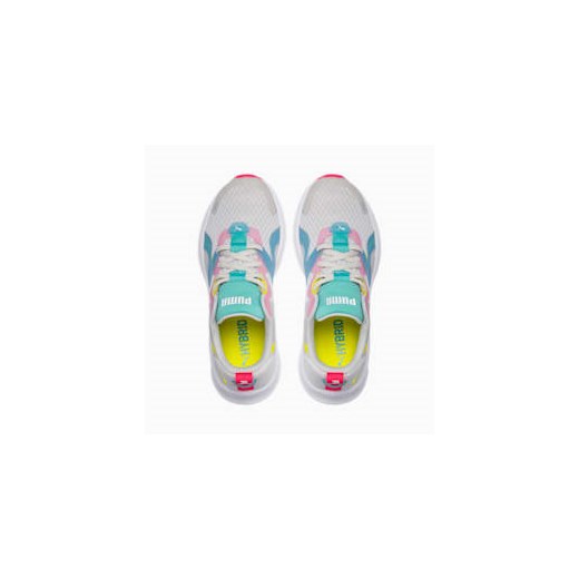 Buty sportowe damskie Puma dla biegaczy młodzieżowe w abstrakcyjnym wzorze z tkaniny sznurowane 