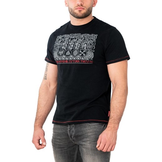 T-shirt męski Thor Steinar z nadrukami z krótkimi rękawami 