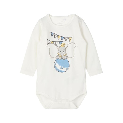 Odzież dla niemowląt biała Name It wiosenna z jerseyu dla chłopca 