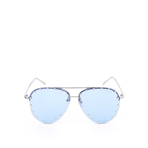 Okulary przeciwsłoneczne z błękitnymi szkłami i dżetami FABBRI