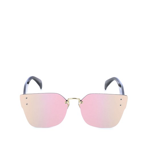 Okulary przeciwsłoneczne z różowymi lustrzanymi szkłami