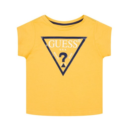 T-shirt chłopięce Guess żółty 