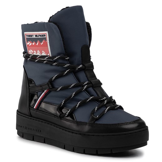 Buty TOMMY HILFIGER - City Voyager Snow Boot FW0FW04574 Desert Sky DW5