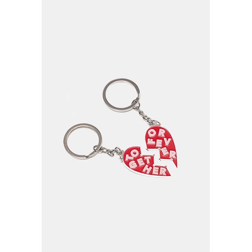 Together Forever Silver Keychain