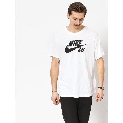 T-shirt męski Nike z krótkimi rękawami biały sportowy 