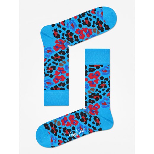 Skarpetki Happy Socks Leopard (blue/red/black)