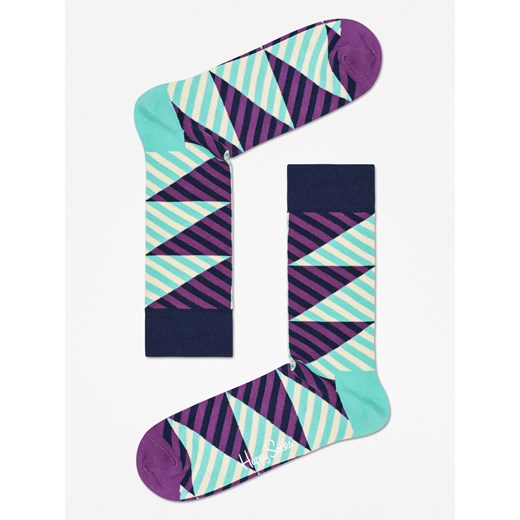 Skarpetki Happy Socks Diagonal Stripe (mint/purple)