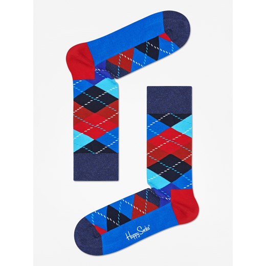 Skarpetki Happy Socks Argyle (black/blue/red)