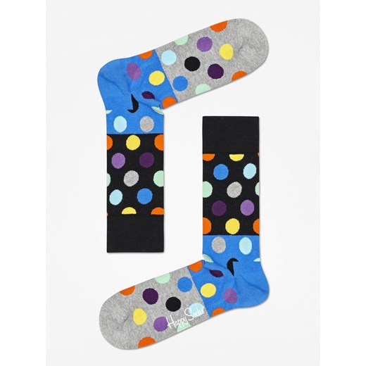 Skarpetki Happy Socks Big Dot Block (black/blue/grey)