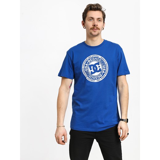 T-shirt męski niebieski Dc Shoes z krótkim rękawem 