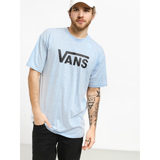 T-shirt męski niebieski Vans z krótkim rękawem 