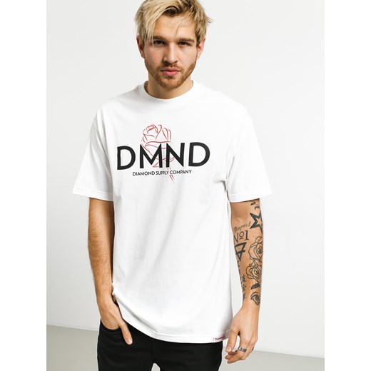 T-shirt męski Diamond Supply Co. z krótkimi rękawami bawełniany 