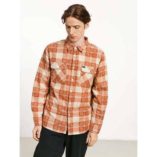 Brixton koszula męska jesienna w kratkę z bawełny 