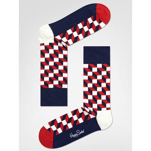 Skarpetki Happy Socks Filled Optic (navy/red/white)