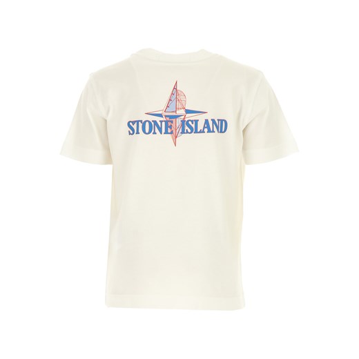 Stone Island Koszulka Dziecięca dla Chłopców Na Wyprzedaży w Dziale Outlet, biały, Bawełna, 2019, 2Y 4Y