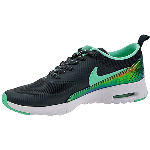 Buty sportowe damskie Nike do biegania air max thea na płaskiej podeszwie sznurowane gładkie 