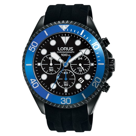 Zegarek czarny Lorus analogowy 