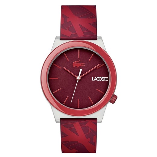 Zegarek Lacoste czerwony analogowy 