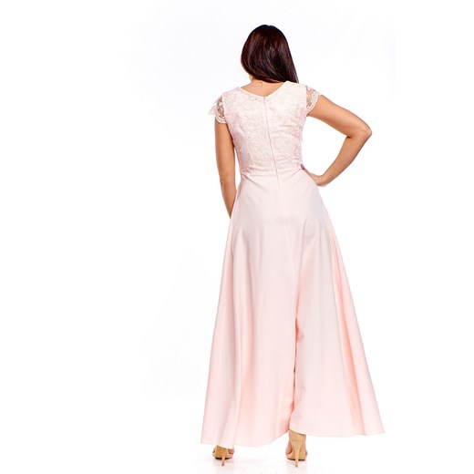 Sukienka wieczorowa maxi różowy   38 TAGLESS