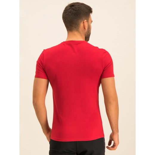 T-shirt męski Guess czerwony z krótkim rękawem 