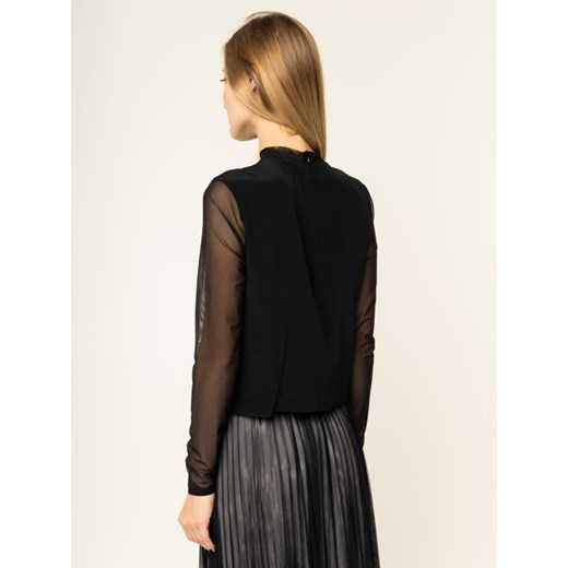 Bluzka damska Calvin Klein czarna z długim rękawem 